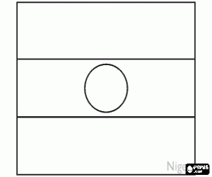 Flag of Niger coloring page