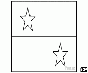 Flag of Panama coloring page