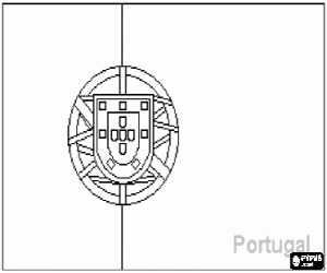 Flag of Portugal coloring page