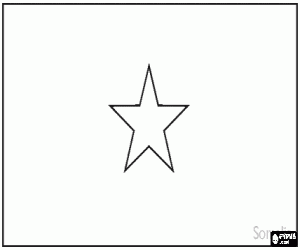 Flag of Somalia coloring page