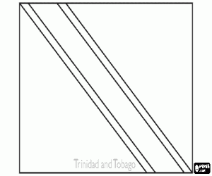 Flag of Trinidad and Tobago coloring page