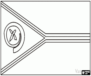 Flag of Vanuatu coloring page