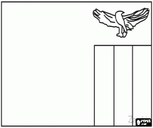 Flag of Zambia coloring page