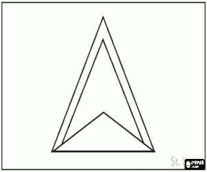 The flag of Saint Lucia coloring page