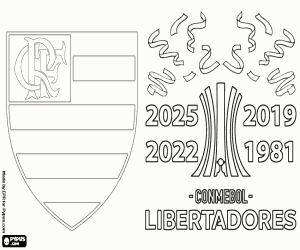 Flamengo, 2025 Libertadores Champion coloring page