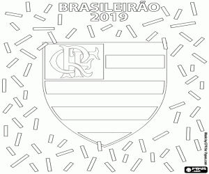 Flamengo, Brasileirao 2019 coloring page