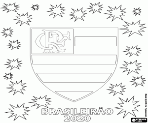 Flamengo, Brasileirão 2020 coloring page