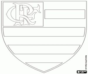 Flamengo logo, Rio de Janeiro coloring page