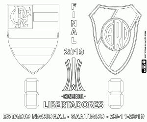 Flamengo-River Libertadores 2019 coloring page