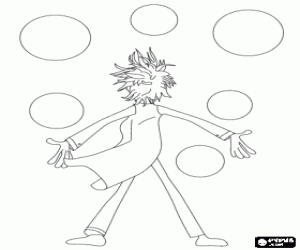 Flint and the meatballs rain coloring page