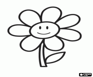 A flower, gift for Mom coloring page