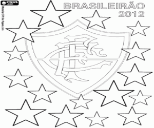 Fluminense, champion in Brazil 2012 coloring page
