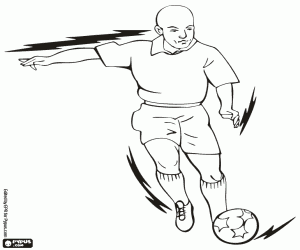 Football at the Summer Olympics coloring page