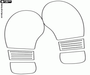 Footprints, evidence of the crime coloring page