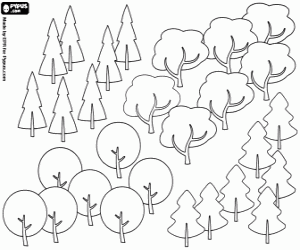 The forests day coloring page