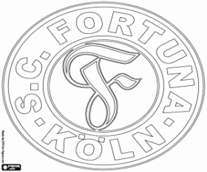 Fortuna Köln logo coloring page