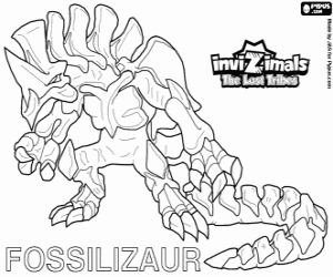 Fossilizaur, Invizimals Lost Tribes coloring page