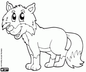 Fox coloring page