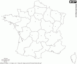 France map coloring page
