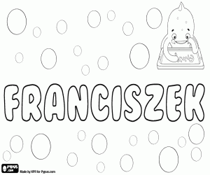 Franciszek, Polish name coloring page