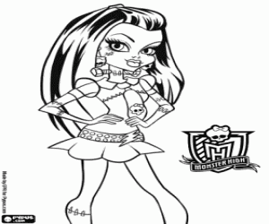 Frankie Stein, Monster High coloring page