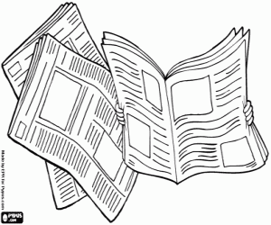The freedom of the press coloring page