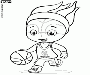 Frenkie, EuroBasket 2015 mascot coloring page