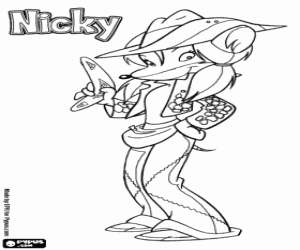 The friend of Thea Stilton, Nicky coloring page