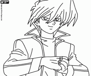 The friend of Yugi, Joey coloring page