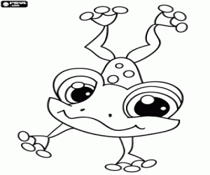 Frog from Littlest Pet Shop coloring page