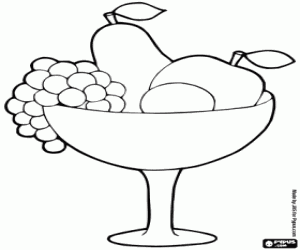 Fruit coloring page