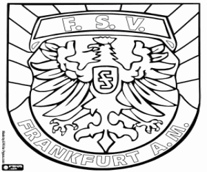 FSV Frankfurt badge coloring page