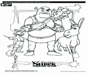 Fugitives in Shrek Forever After coloring page