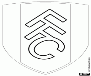 Fulham FC logo coloring page