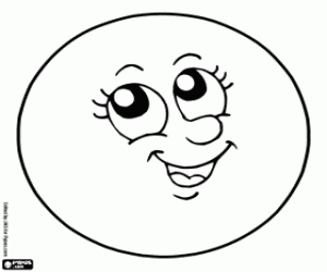 Full moon coloring page