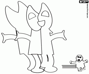 Fun Carnival scene coloring page