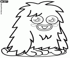 Furi, Moshi Monsters's troll coloring page
