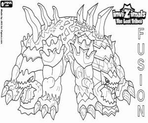 Fusion, Invizimals The Lost Tribes coloring page