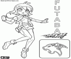 Futaba Morishima of Scan2Go coloring page