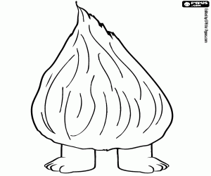 Fuzzbert, an enigmatic troll coloring page