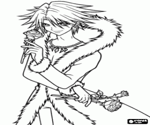 Gaito, character from Mermaid Melody coloring page