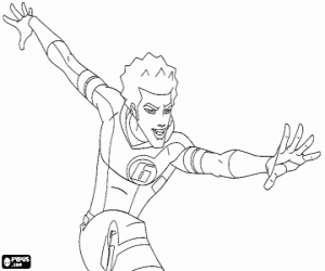 The galactic footballer Mark coloring page