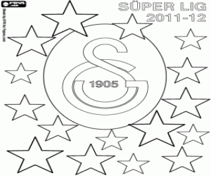 Galatasaray, champion 2011-2012 coloring page