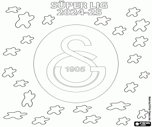 Galatasaray, Super Lig 2024-2025 coloring page