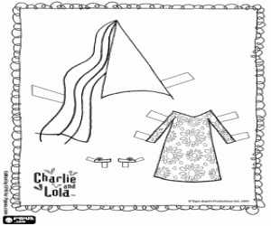 Game to dress Lola as a fairy coloring page