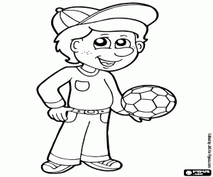 Games with balls like soccer coloring page