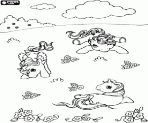 The games of the little ponies coloring page