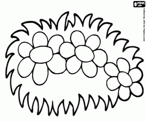 Garden coloring page