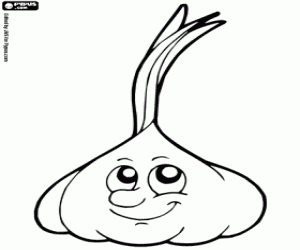 Garlic coloring page