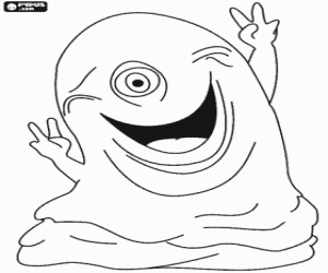 The gelatinous mass BOB coloring page